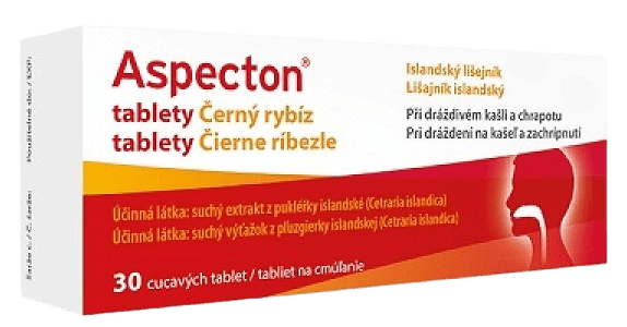 ASPECTON na kašeľ čierne ríbezle 30 tabliet