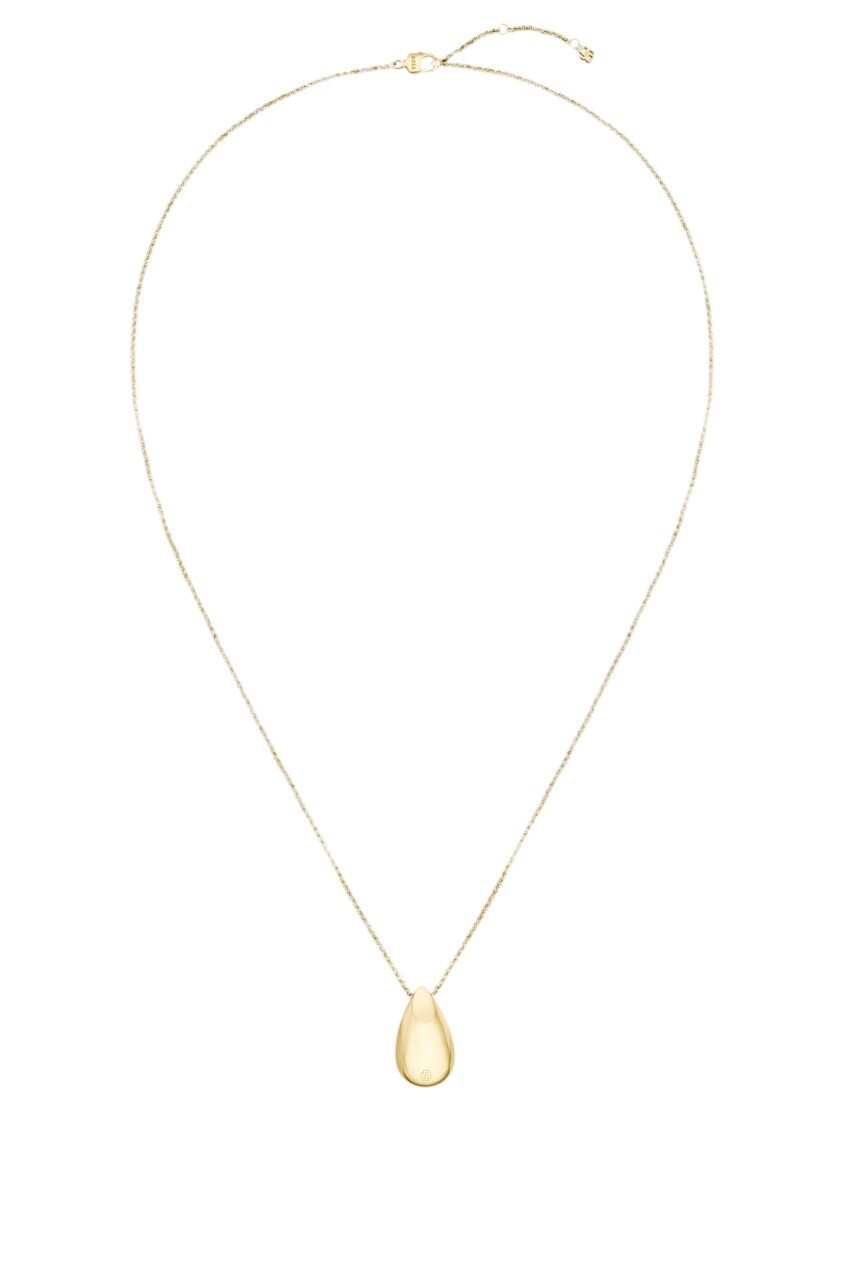 Hugo Boss Pozlátený náhrdelník Tear drop Selena 1580844