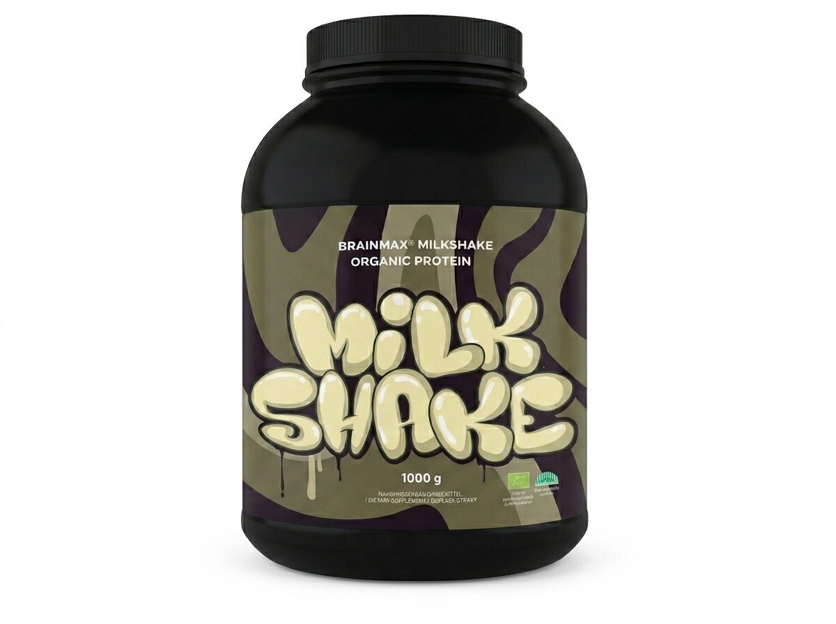 BrainMax Milkshake Protein - Bez príchute BIO 1000 g