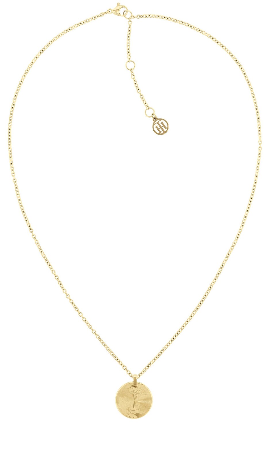 Tommy Hilfiger Elegantný pozlátený náhrdelník s príveskom 2780590