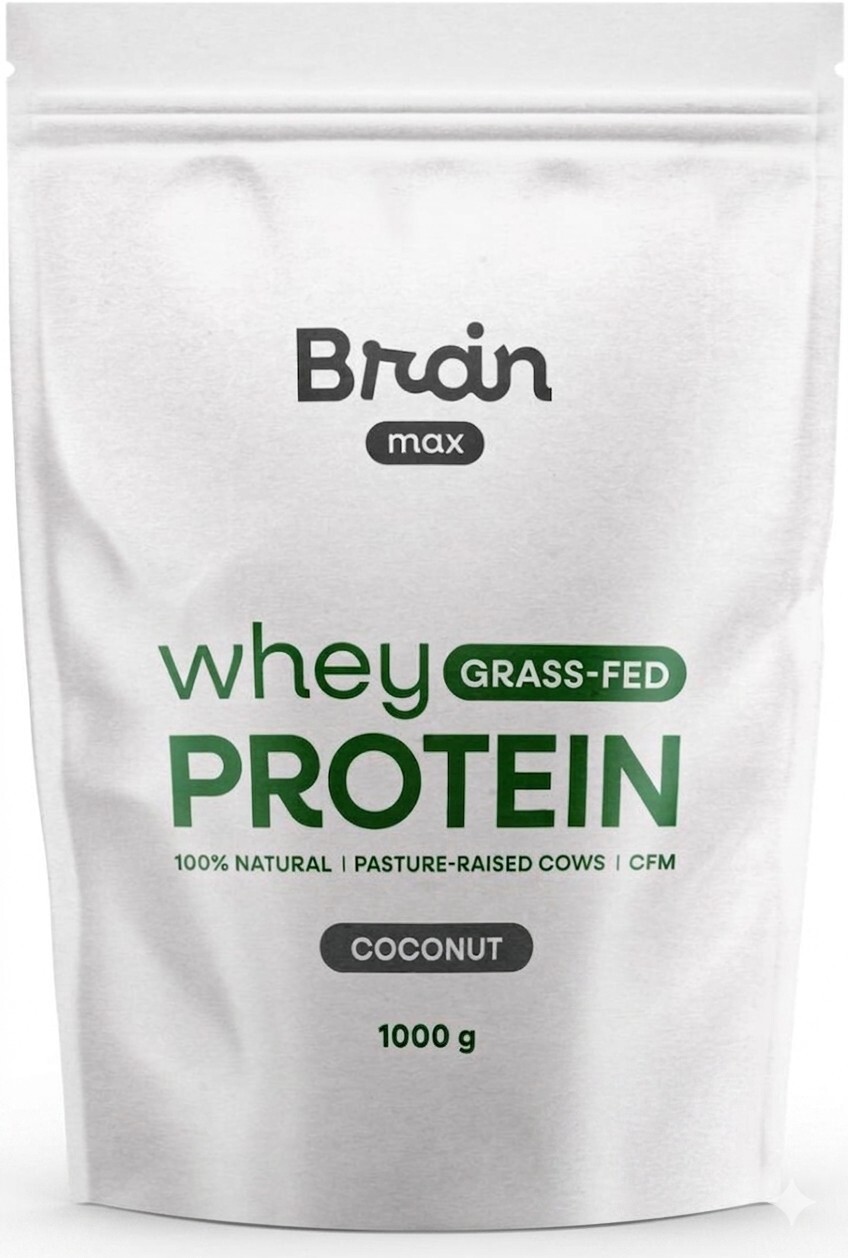 BrainMax Grass-fed Whey Protein - Kokos 1000 g