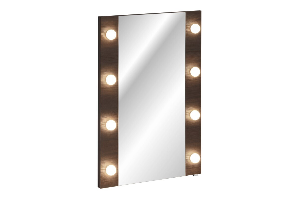 Nástěnné LED zrcadlo Dorothy 60 cm dub ristretto