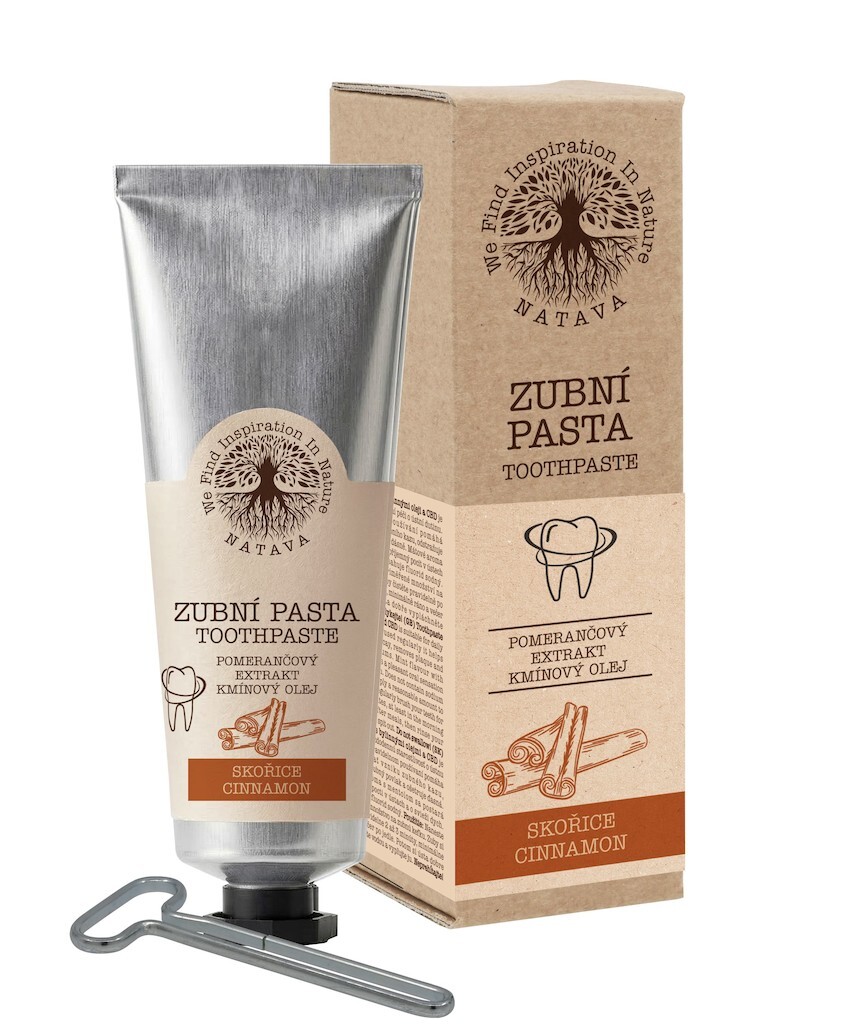 NATAVA NATAVA Přírodní zubní pasta Skořice 80 g 80 g