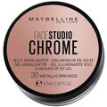 Rozjasňovače Maybelline New York  Face Studio Chrome Illuminating Gel - 30 Metallic Bronz