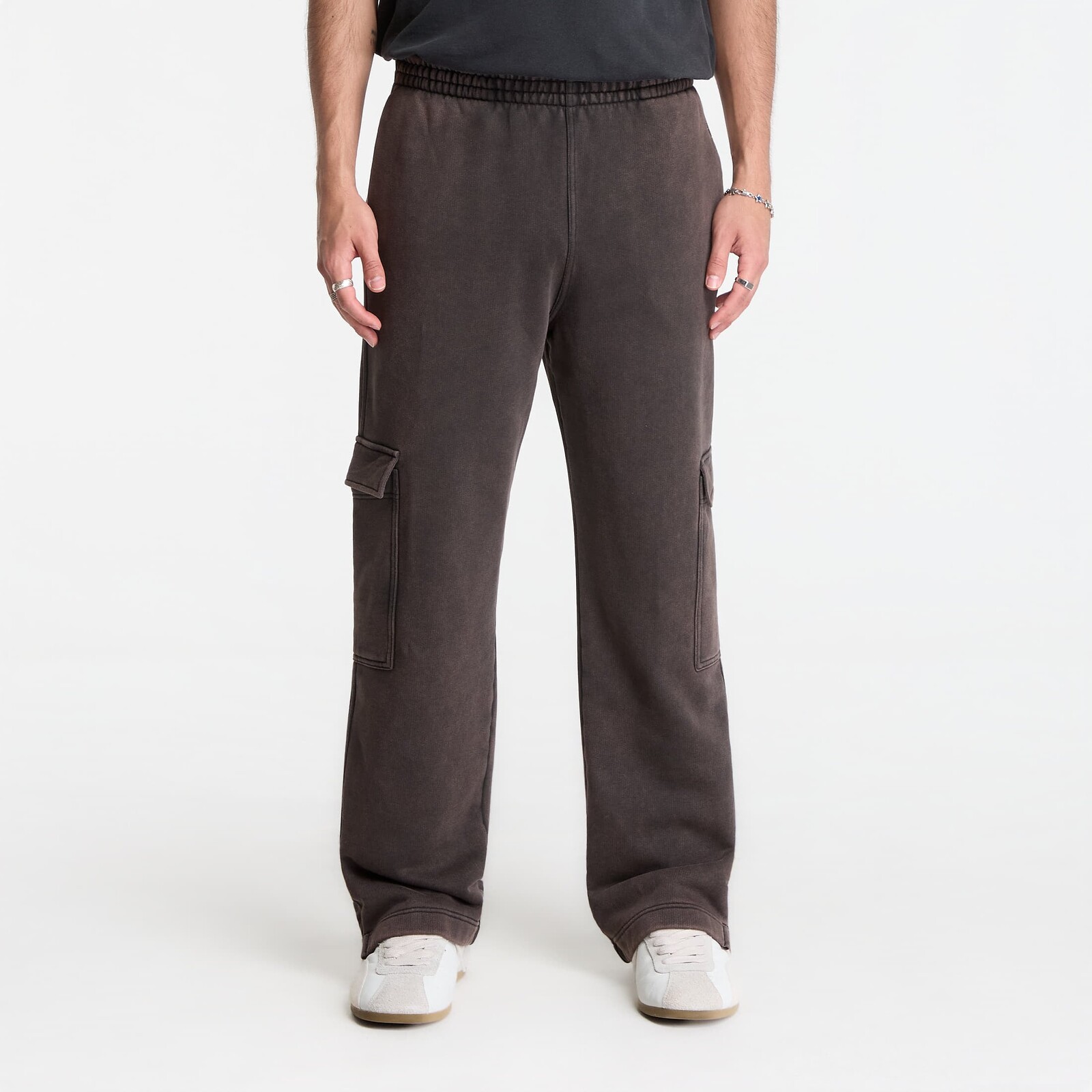 Tepláky Represent Initial Cargo Sweatpants Coffee M