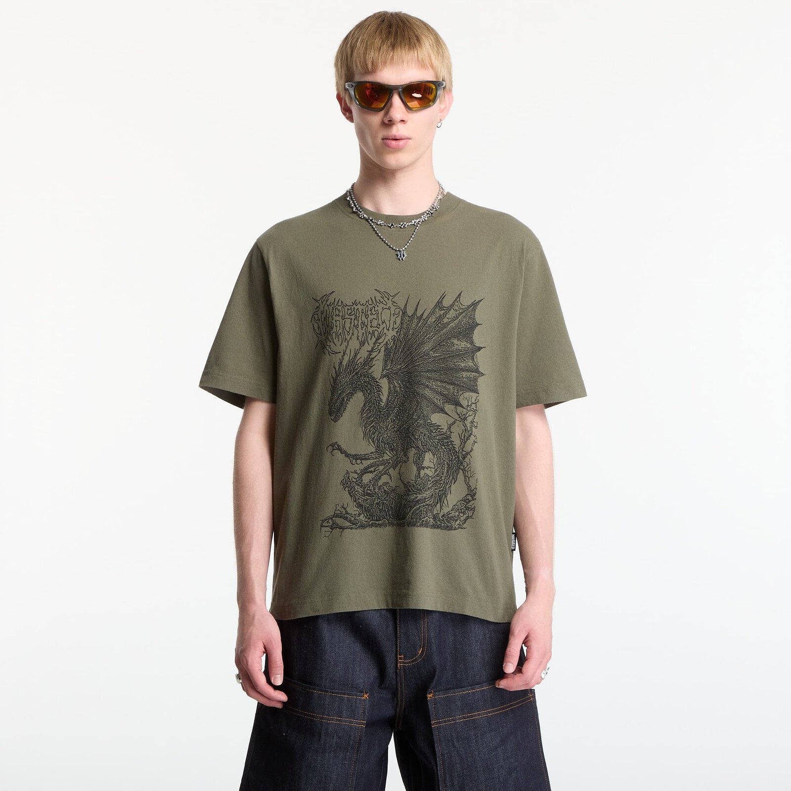 Tričko Wasted Paris Balaur T-Shirt Olive Khaki XL