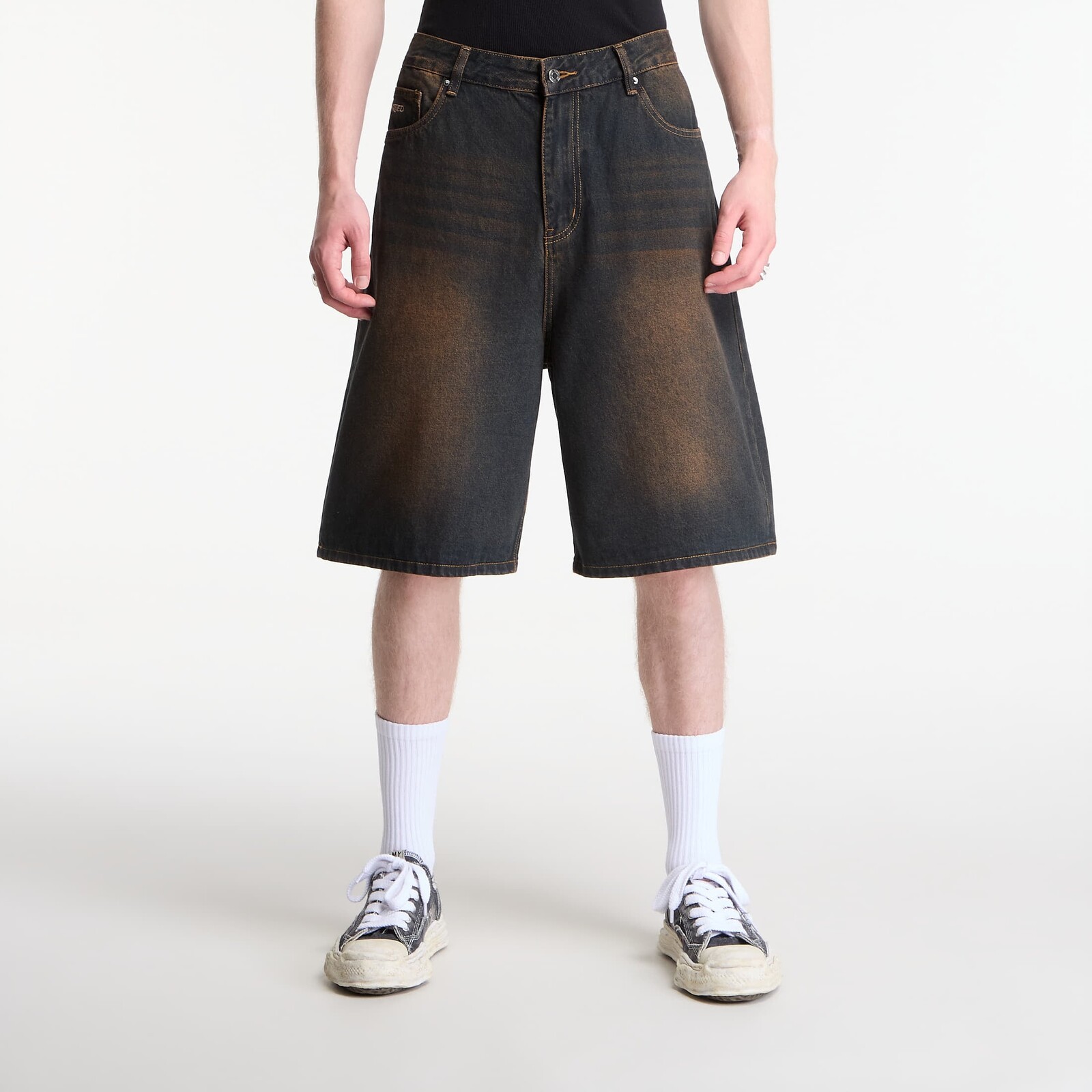 Šortky Wasted Paris Faded Casper Short Faded Brown 36