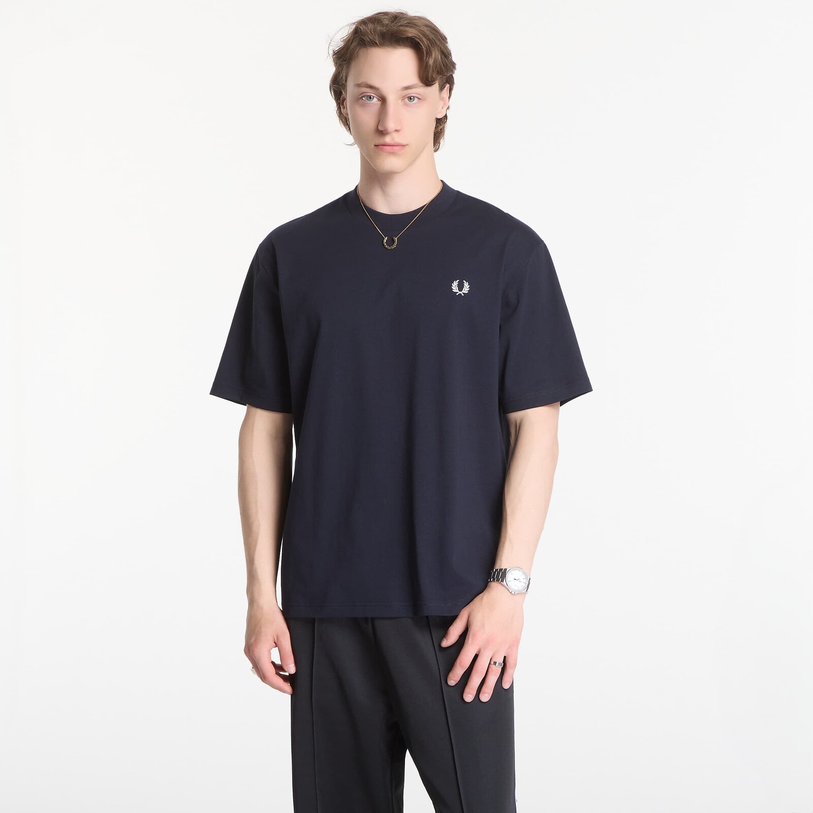 Tričko Fred Perry Back Print Fred Perry T-Shirt Black M