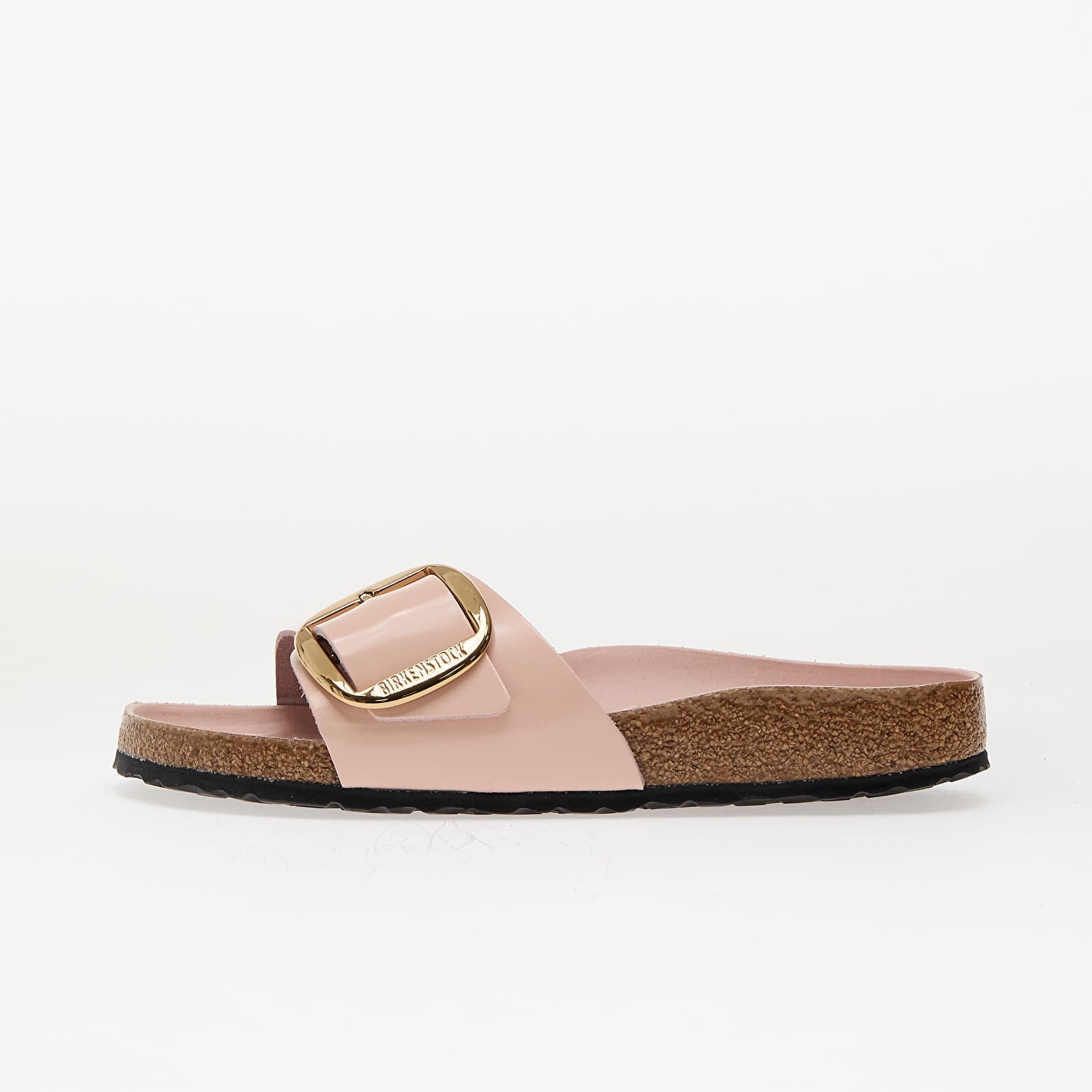 Tenisky Birkenstock Madrid Big Buckle Natural Leather Patent High-Shine Light Rose EUR 41