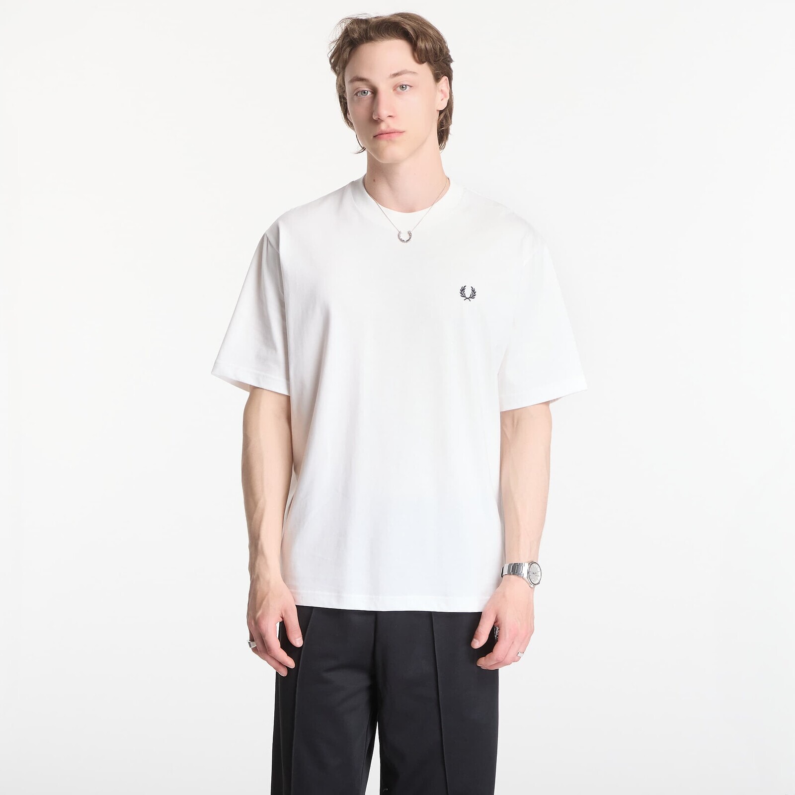 Tričko Fred Perry Back Print Fred Perry T-Shirt White XL