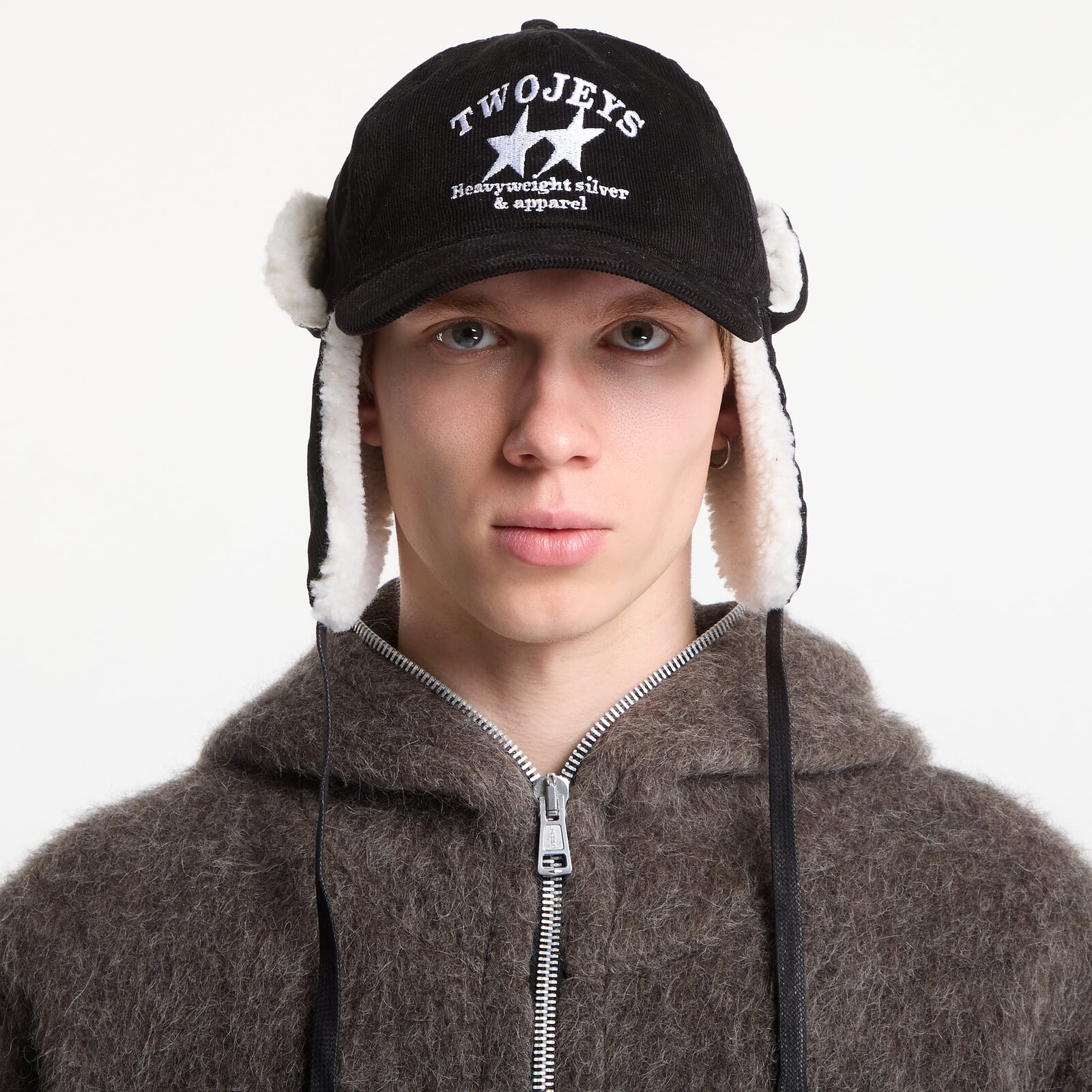 Šiltovka TwoJeys Heavy Silver Black Earflap Black Universal