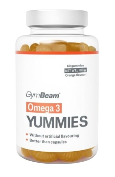 Gymbeam omega 3 yummies 60 želé