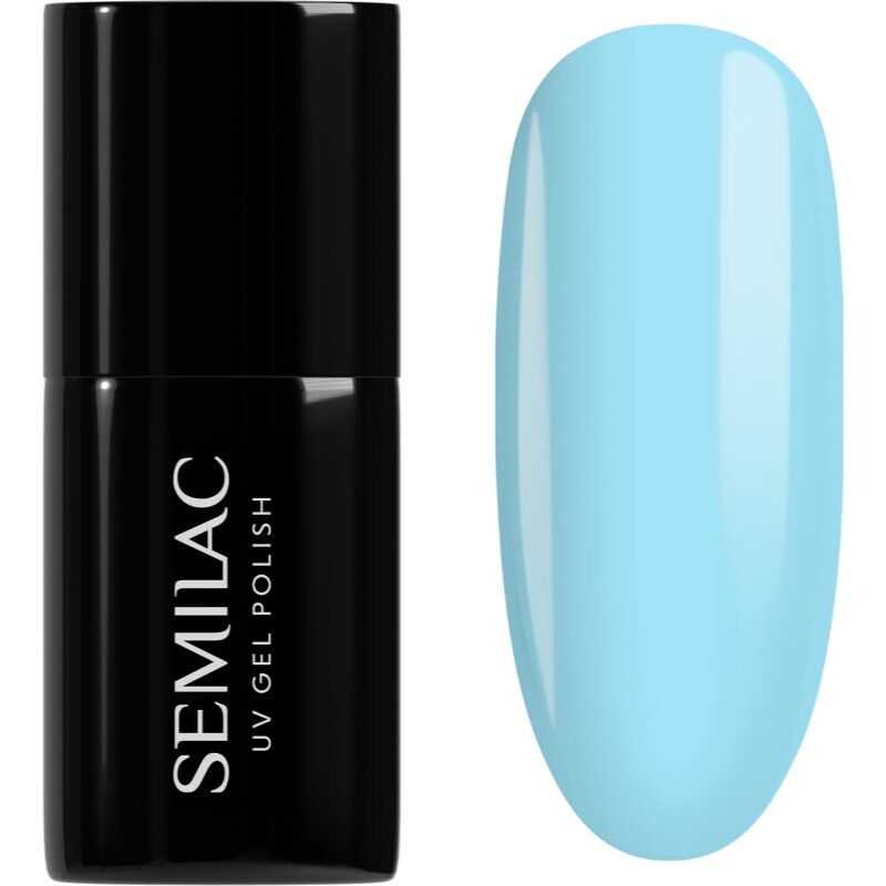 Semilac UV Hybrid One Touch Pastels gélový lak na nechty odtieň 974 Bubbly Blue 7 ml