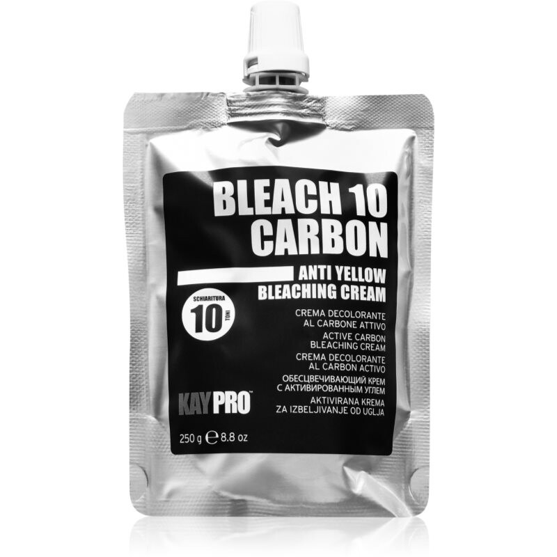 Kaypro Bleach 10 Carbon Anti Yellow Bleaching Cream zosvetľujúcí krém na vlasy 250 g