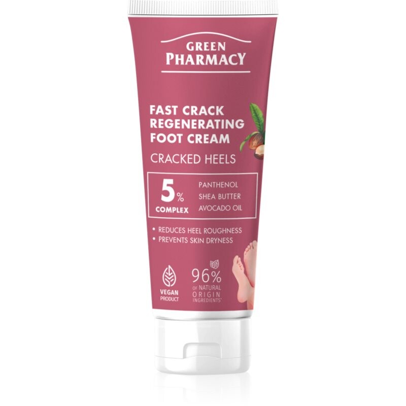 Green Pharmacy Foot Care Regenrating Fast Crack Foot Cream regeneračný krém na popraskané chodidlá 75 ml