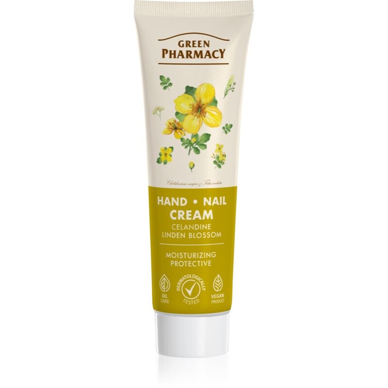 Green Pharmacy Celandine & Linden krém na ruky a nechty 100 ml