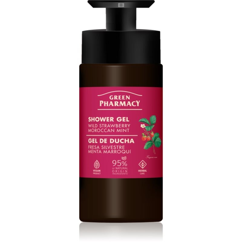 Green Pharmacy Wild Strawberry & Moroccan Mint Oil sprchový gél 739 ml