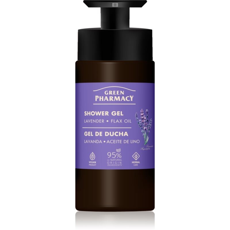 Green Pharmacy Lavender & Flax Oil sprchový gél 739 ml