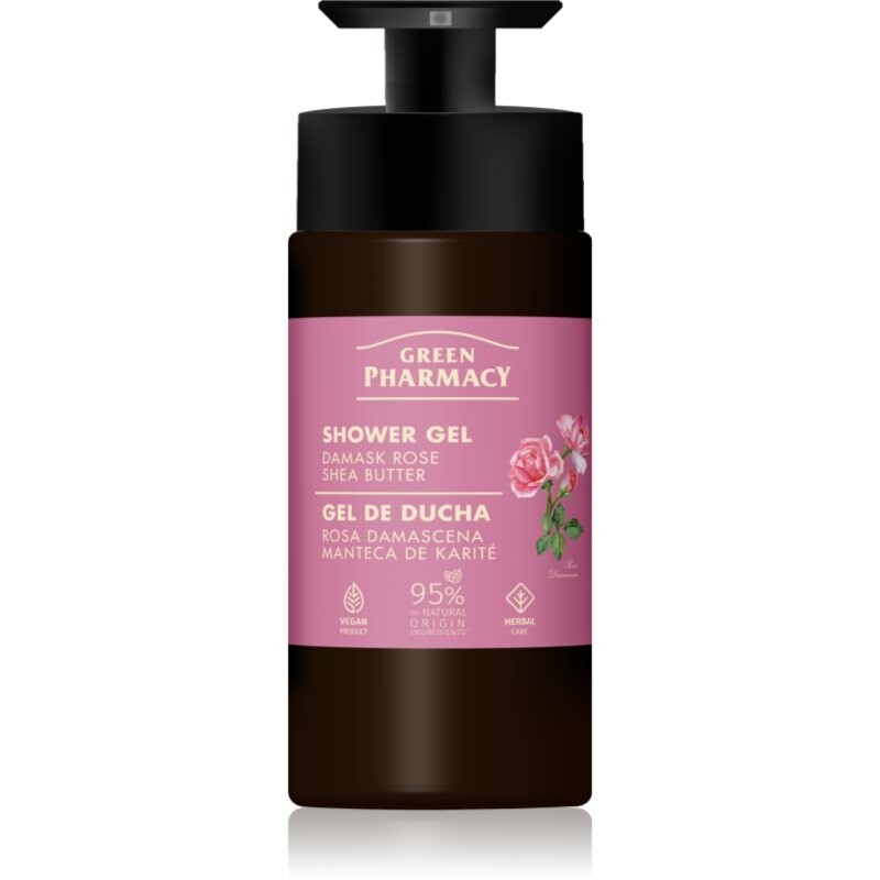 Green Pharmacy Damask Rose & Shea Butter sprchový gél 739 ml
