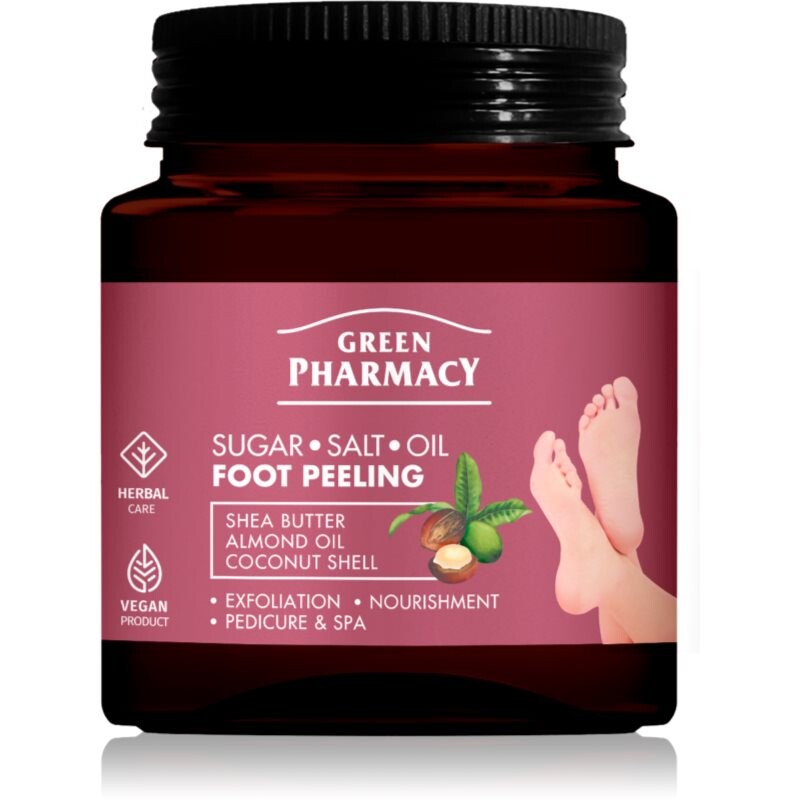 Green Pharmacy Foot Care Regenerating Sugar-Salt Oil Foot Peeling exfoliačný peeling na nohy 300 ml