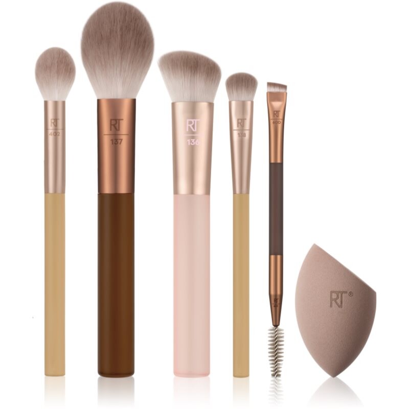 Real Techniques New Nudes Soft-Focus Face Set sada štetcov