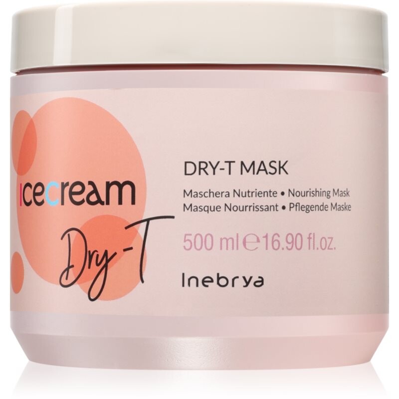 Inebrya Ice Cream Dry-T Mask vyživujúca maska pre suché, namáhané vlasy 500 ml