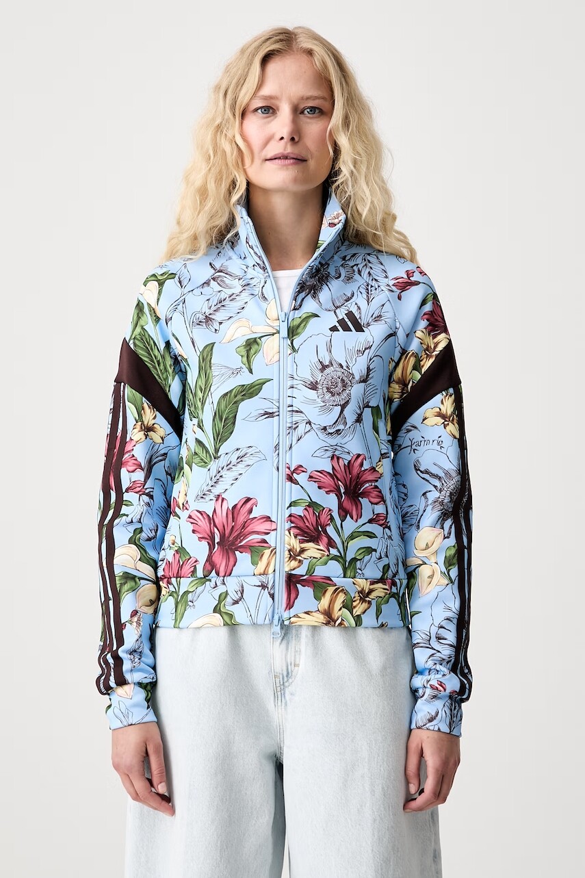 adidas mikina na zips dámska s bavlnou x Farm Rio