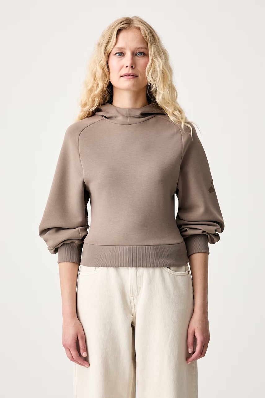 adidas mikina s kapucňou dámska s modalom Soft Lux