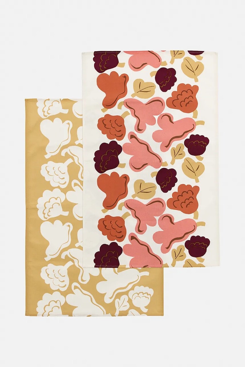 Marimekko sada kuchynských utierok s prímesou ľanu 43 x 70 cm