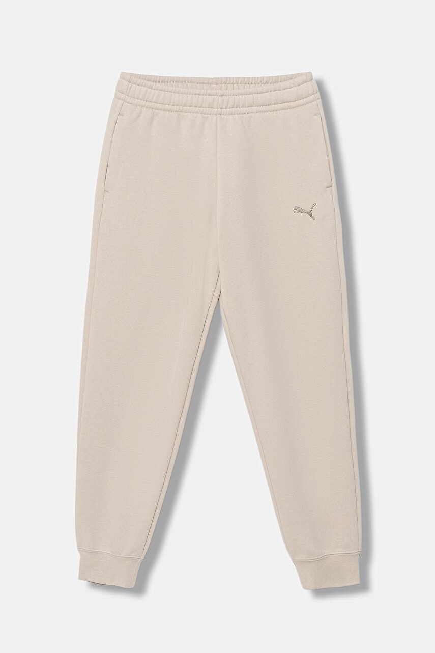 Puma teplákové nohavice detské bavlnené s elastanom ESS Sweatpants CL FL