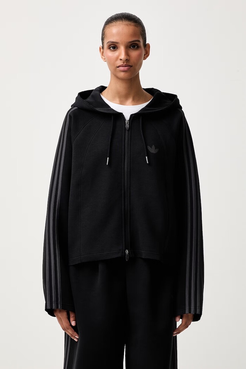 adidas Originals mikina na zips s kapucňou dámska s bavlnou SST 2.0