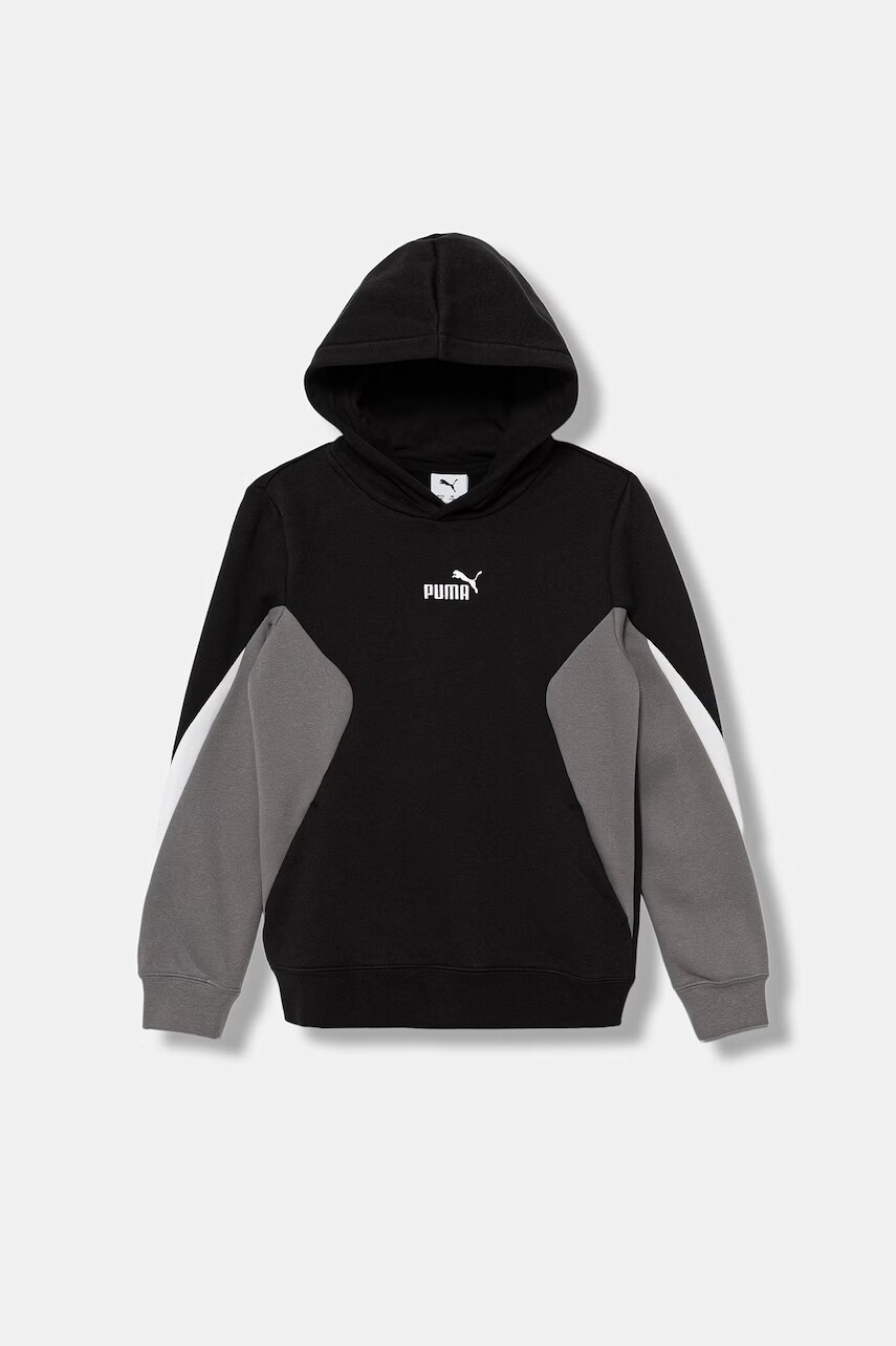 Puma mikina s kapucňou detská s bavlnou ESS BLOCK Hoodie FL B