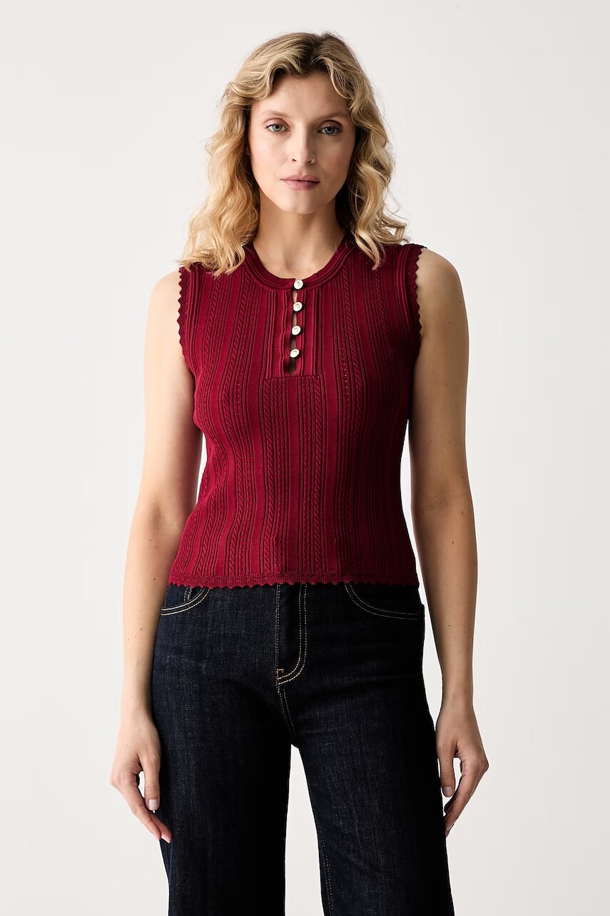 Guess top dámsky s viskózou CARMEN