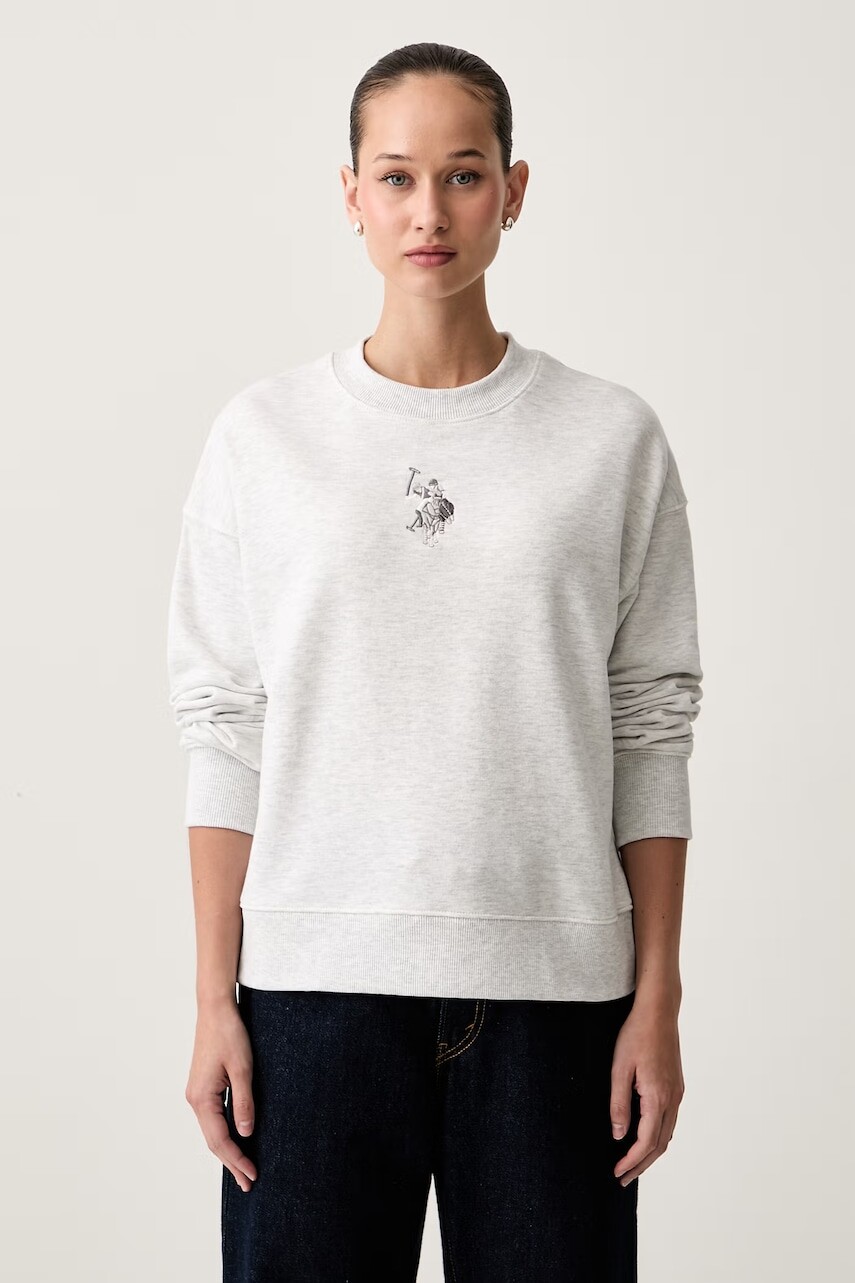 U.S. Polo Assn. mikina dámska s bavlnou Large Tonal DHM LB