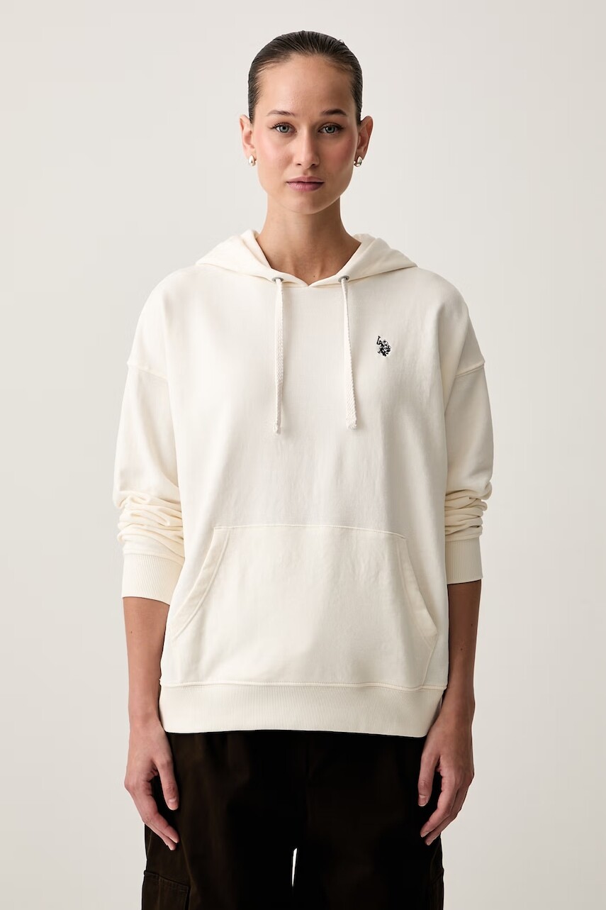 U.S. Polo Assn. mikina s kapucňou dámska s bavlnou DHM LB