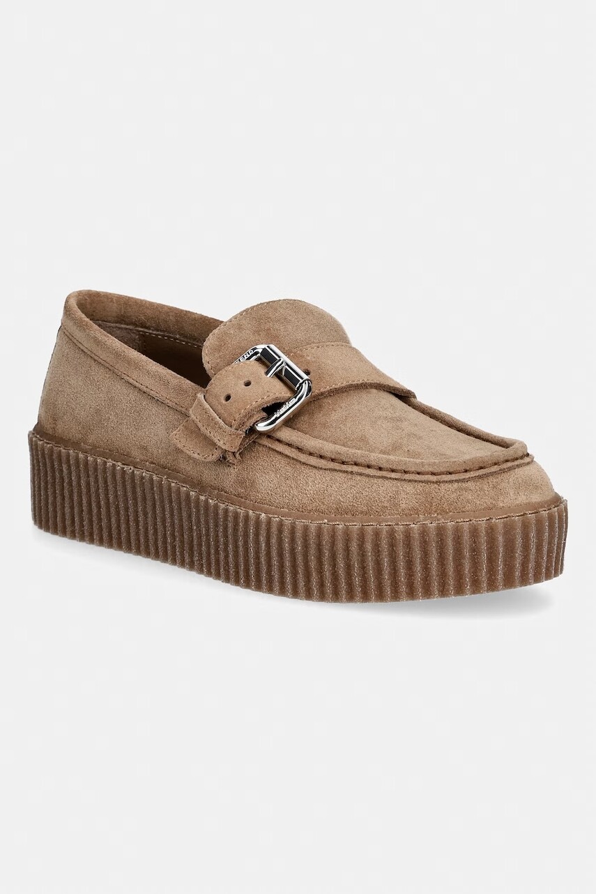Weekend Max Mara loafery dámske semišové