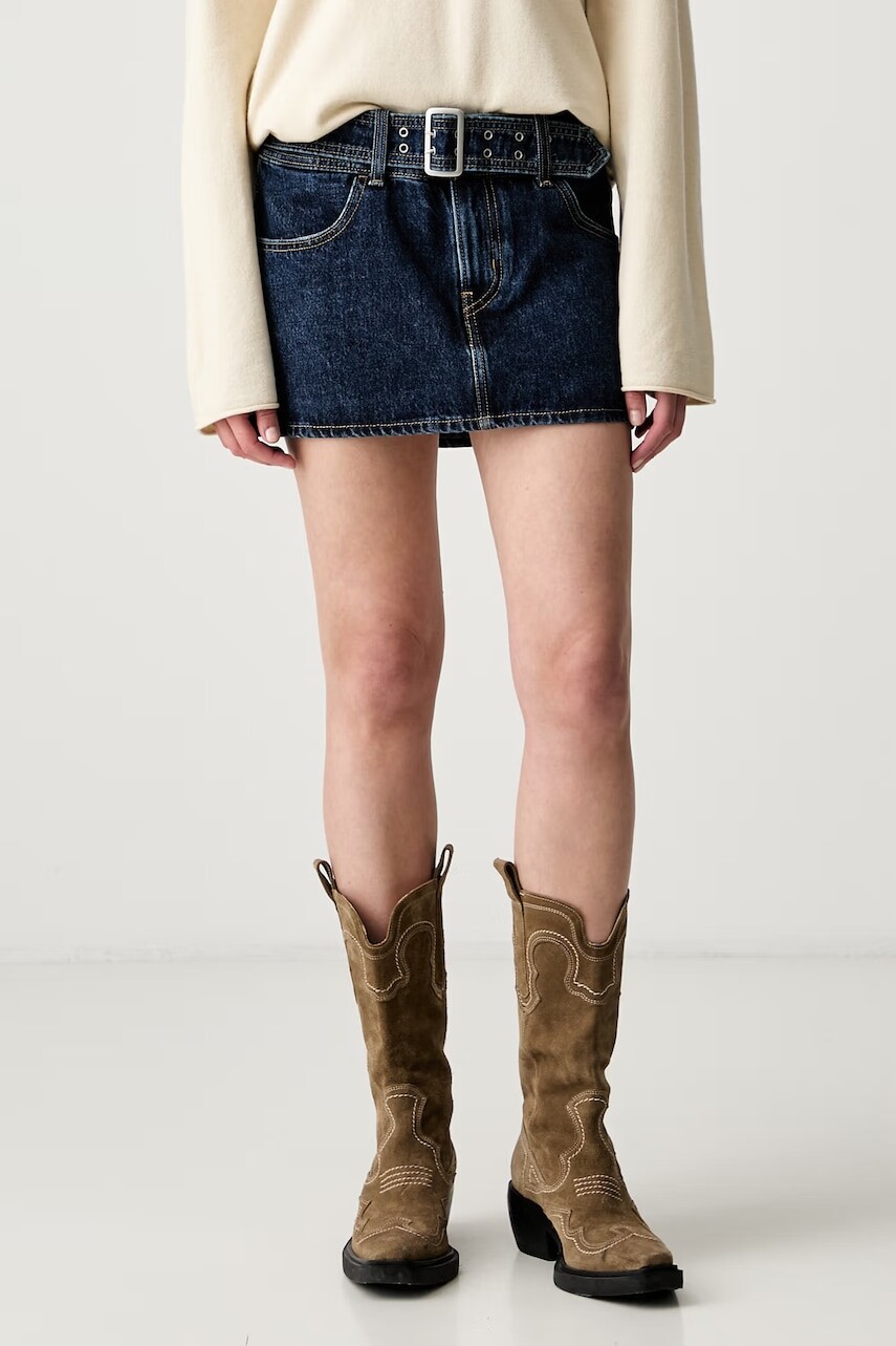 Levi's sukňa rifľová BELTED MINI