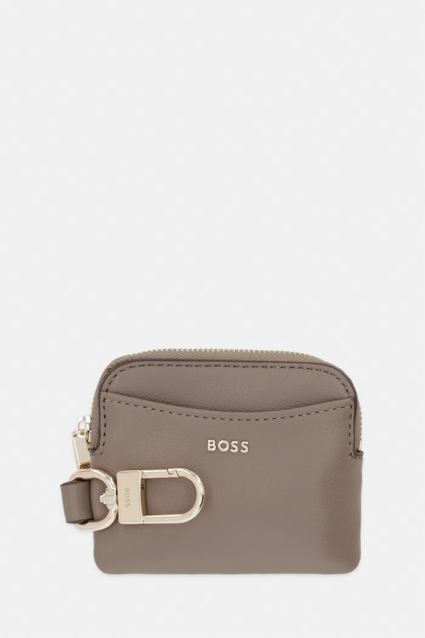 BOSS peňaženka dámska z imitácie kože Sandy Zip Cardholder
