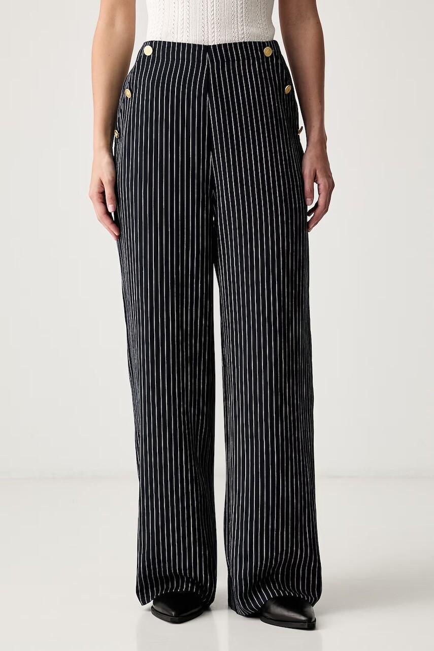 Tommy Hilfiger nohavice straight dámske s lyocellom