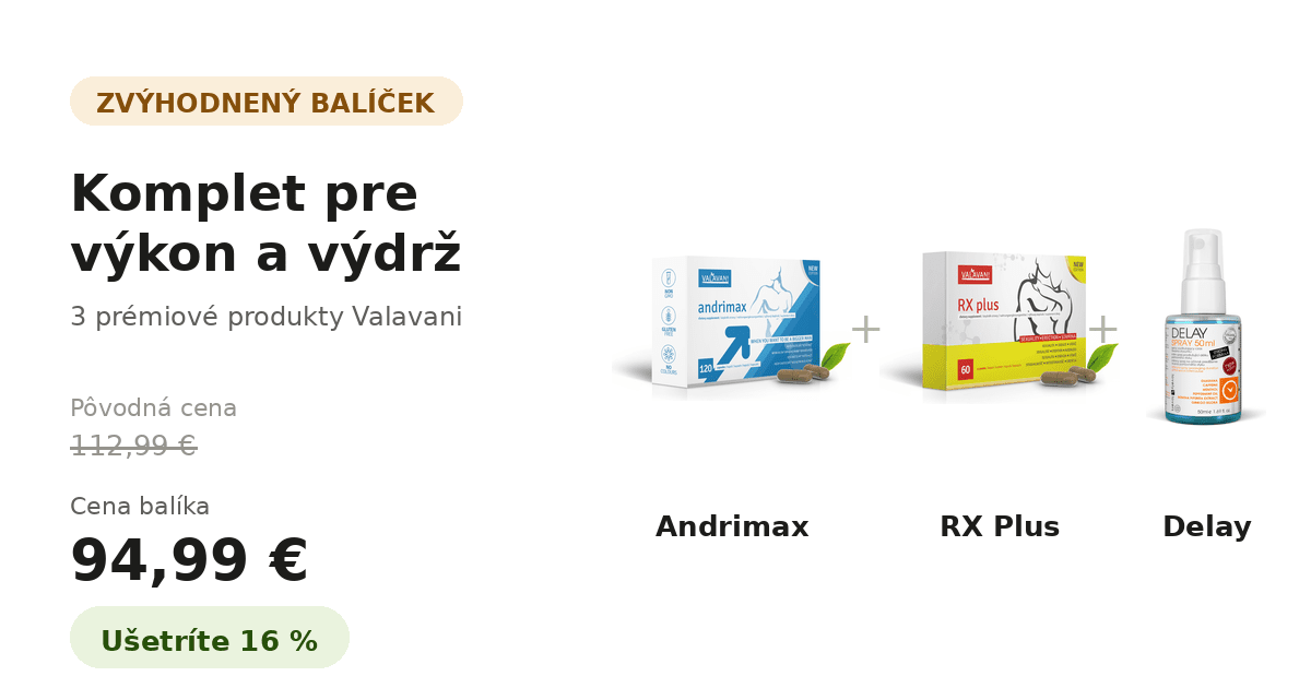 VALAVANI Komplet pre výkon a výdrž (PRÉMIOVÝ balíček )