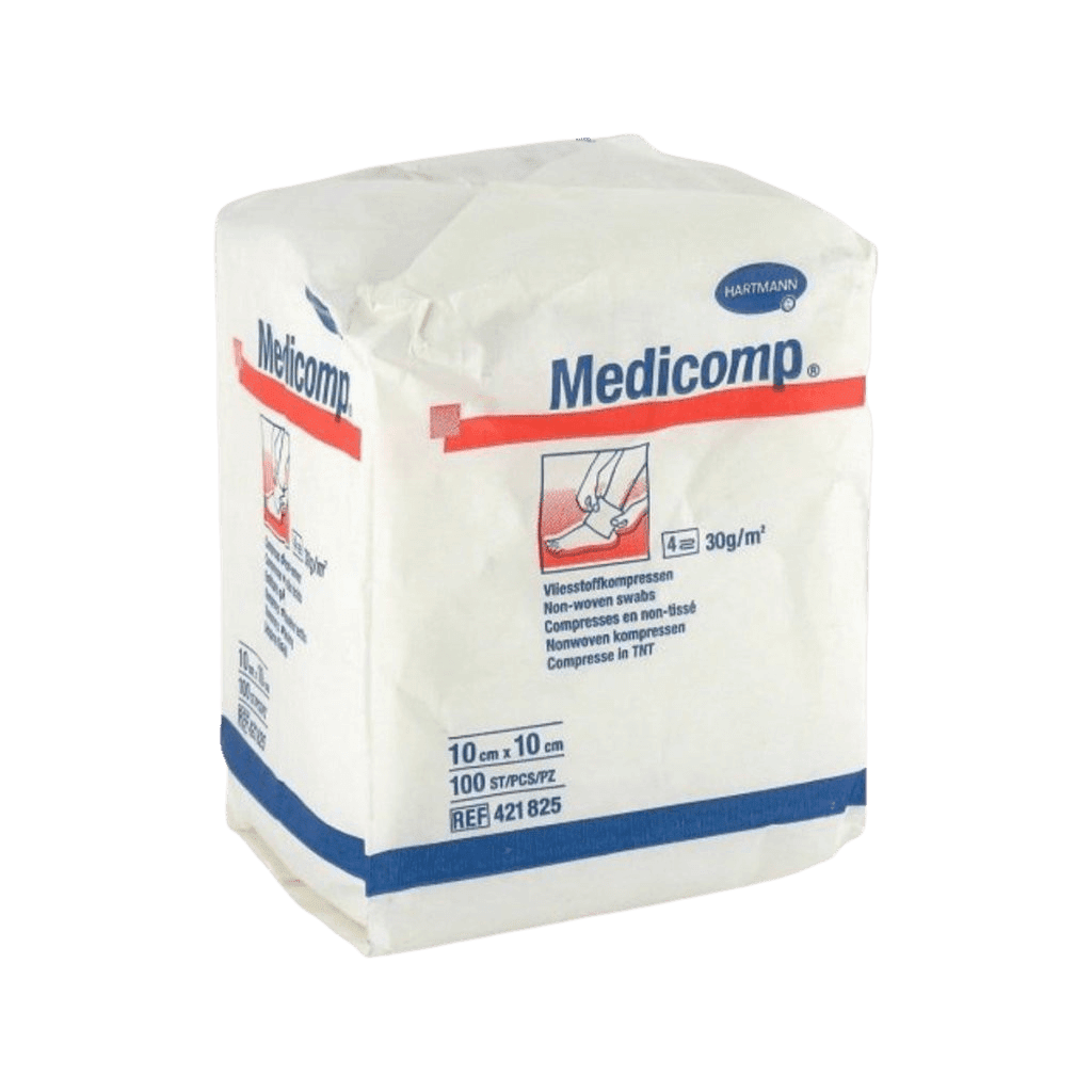 HARTMANN MEDICOMP kompres z netkaného textilu nesterilný 100 ks 100 ks
