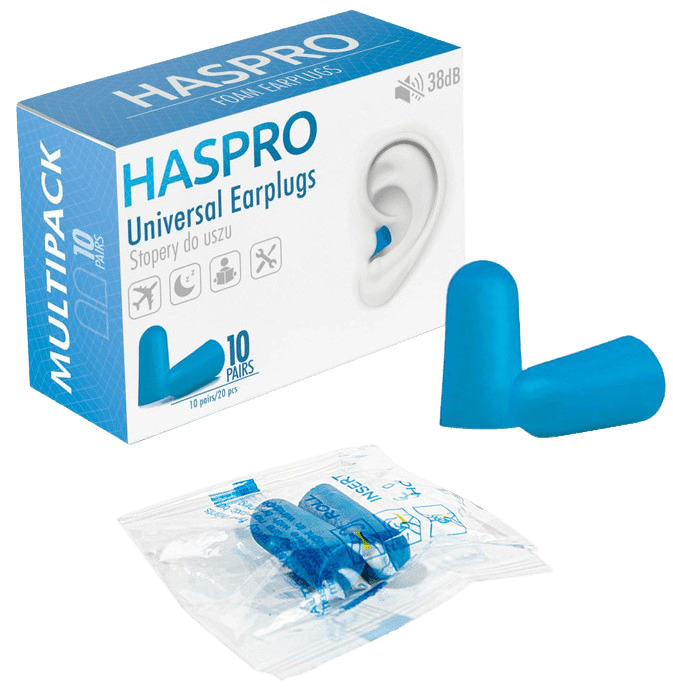 HASPRO Multi10 Štuple do uší, modré 20 ks