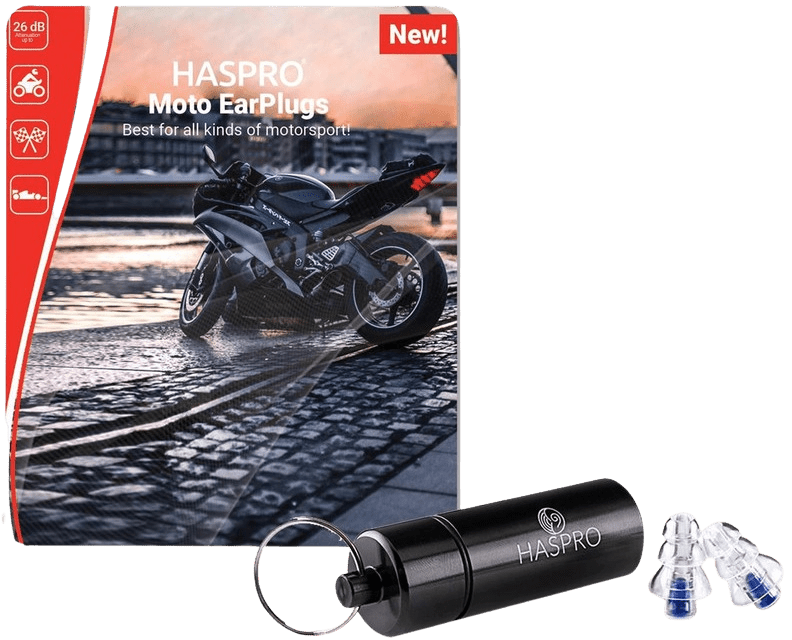 HASPRO Moto štuple do uší na motocykel 2 ks