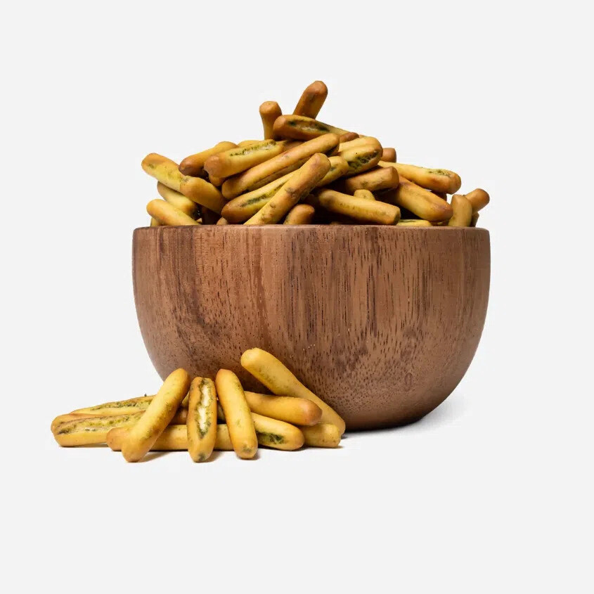 GRIZLY Mini Grissini bazalka a cesnak 250 g
