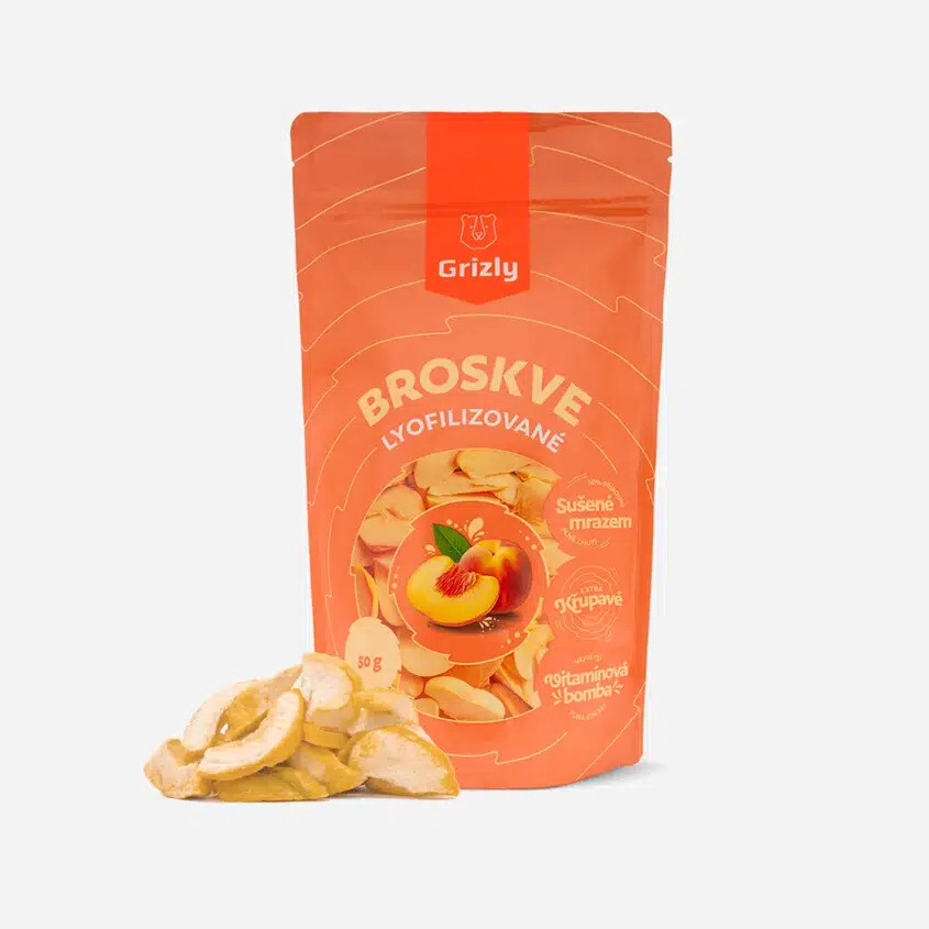 GRIZLY Broskyne lyofilizované 50 g