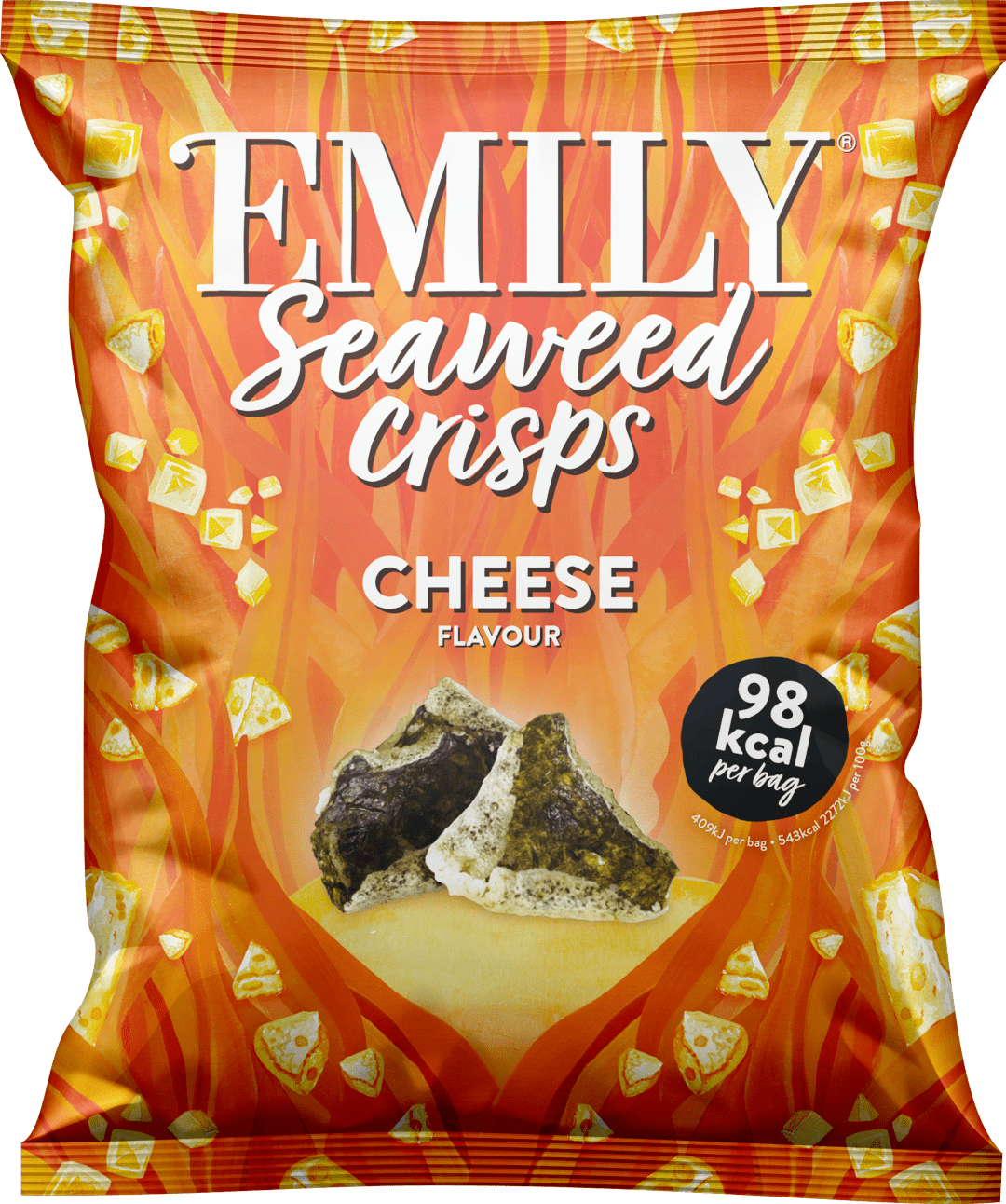 EMILY Chrumkavé morské riasy Syrová príchuť - vegan 18 g