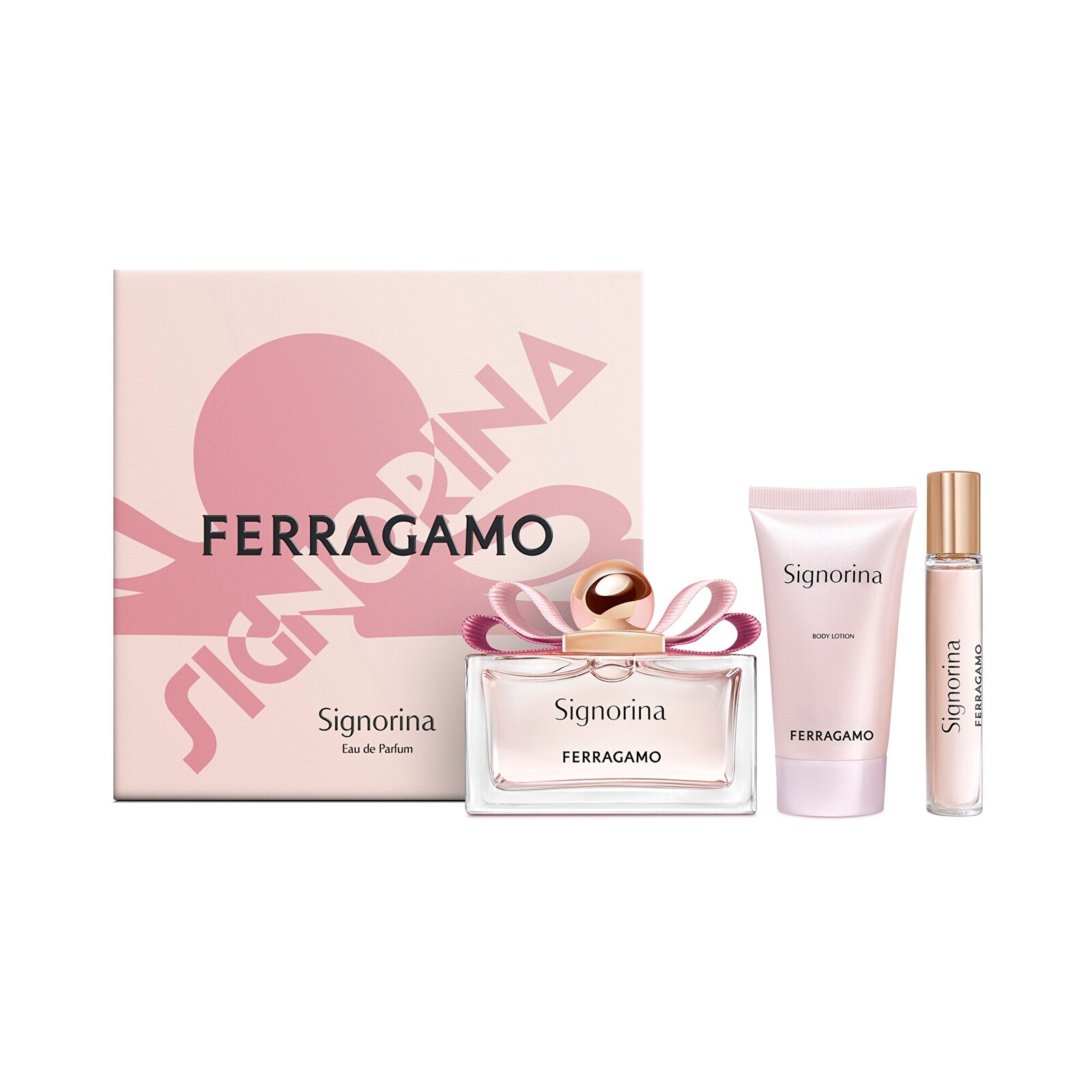 Salvatore Ferragamo Signorina - EDP 100 ml + telové mlieko 50 ml + EDP 15 ml