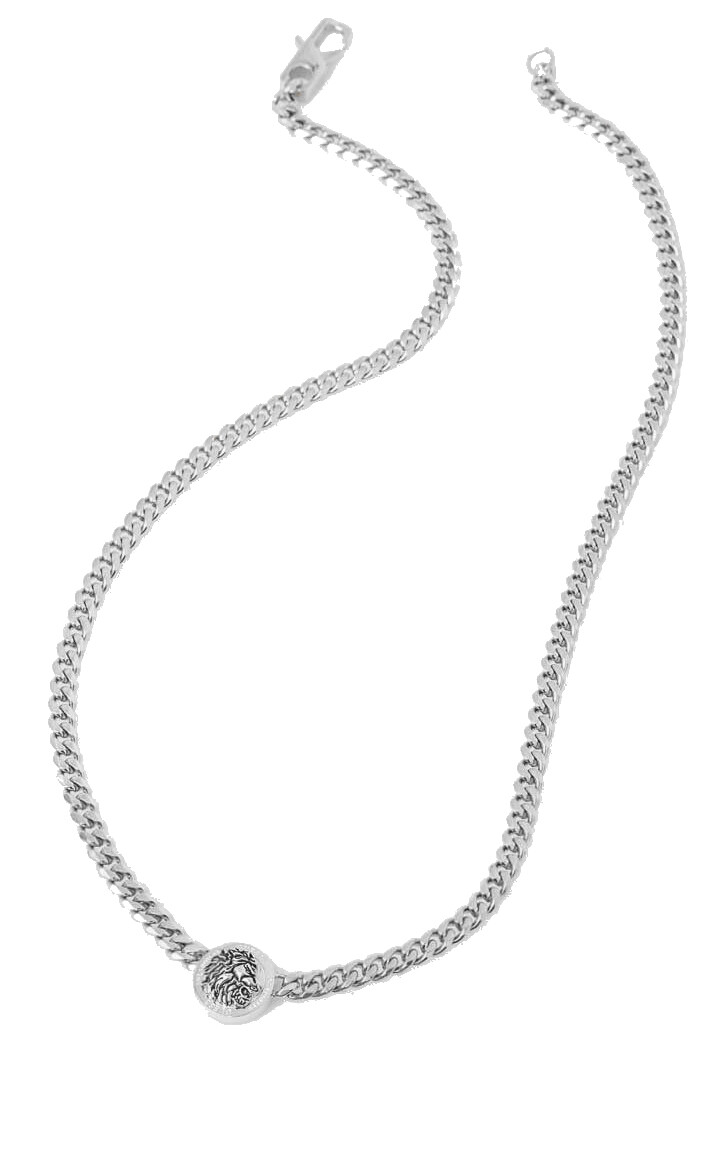 Guess Moderný oceľový náhrdelník Lion King JUMN03009JWSTT/U