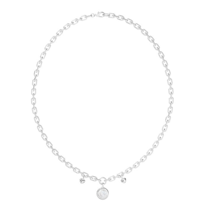 Guess Oceľový náhrdelník s perleťou G Talisman JUBN06199JWRHT/U