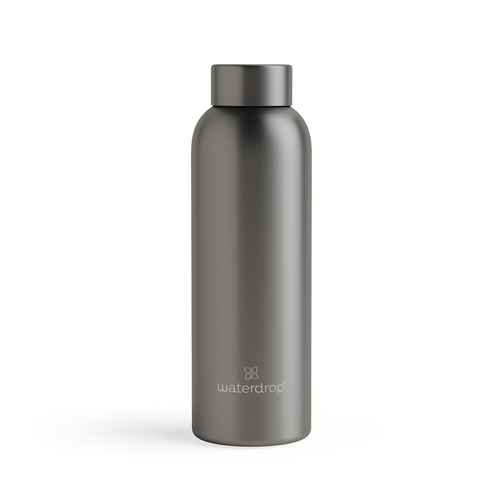 Waterdrop Termo nerezová fľaša metalická 600 ml - Antracitová matná